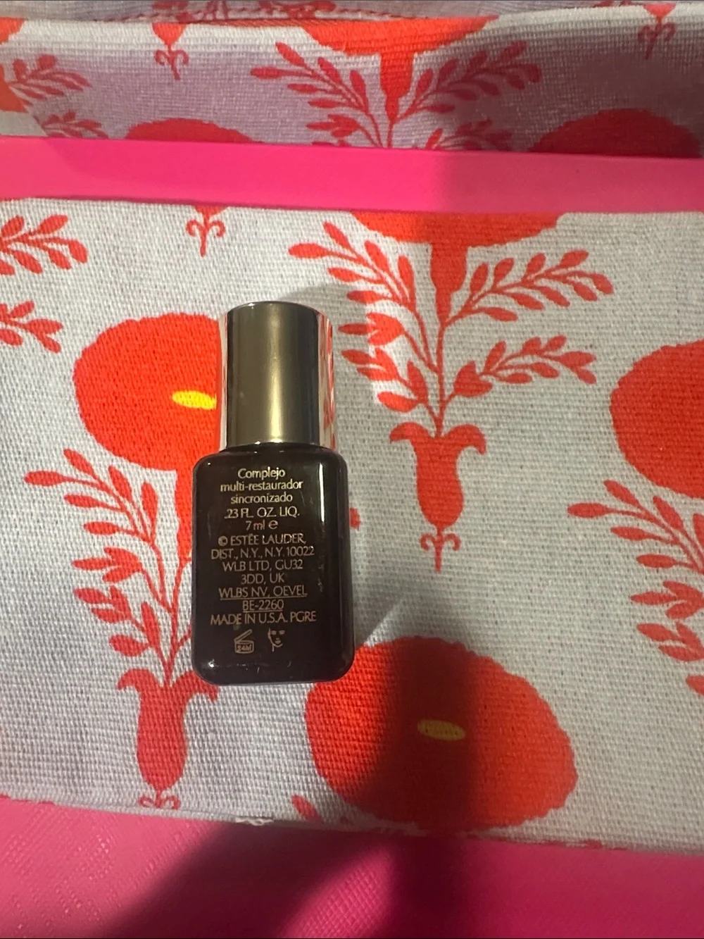 Estee Lauder Lipstick & Skincare Set in Bright Pink and Gold Accents